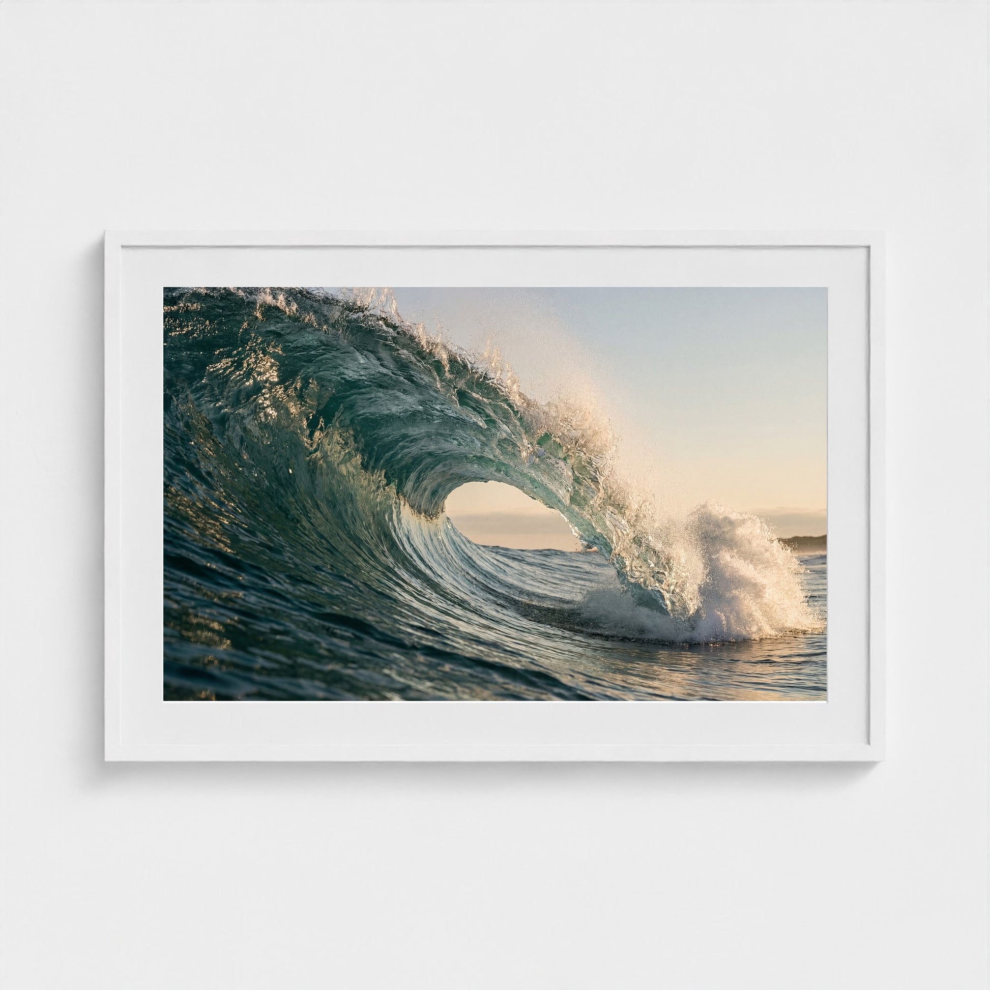 atlantic-wave-curl 36x24 white frame