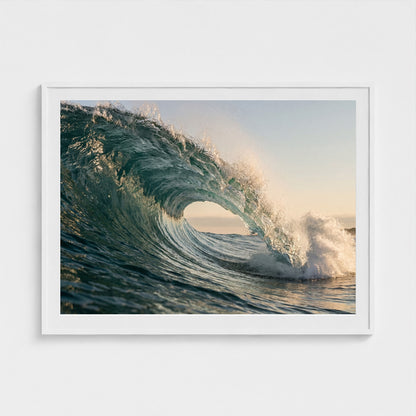 atlantic-wave-curl 48x36 white frame