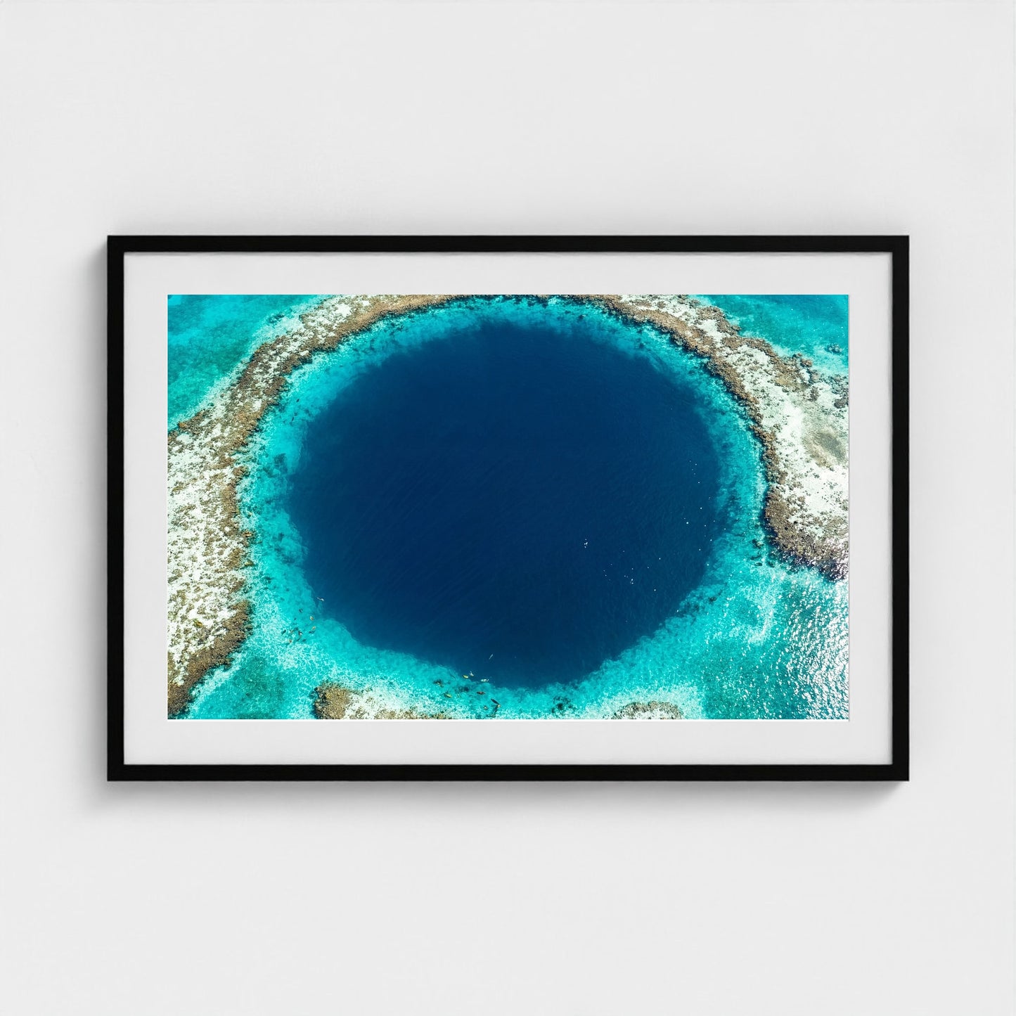 blue-hole-belize 36x24 black frame