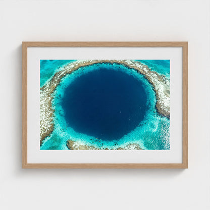 blue-hole-belize framed