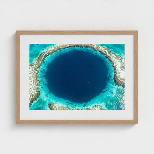 blue-hole-belize framed