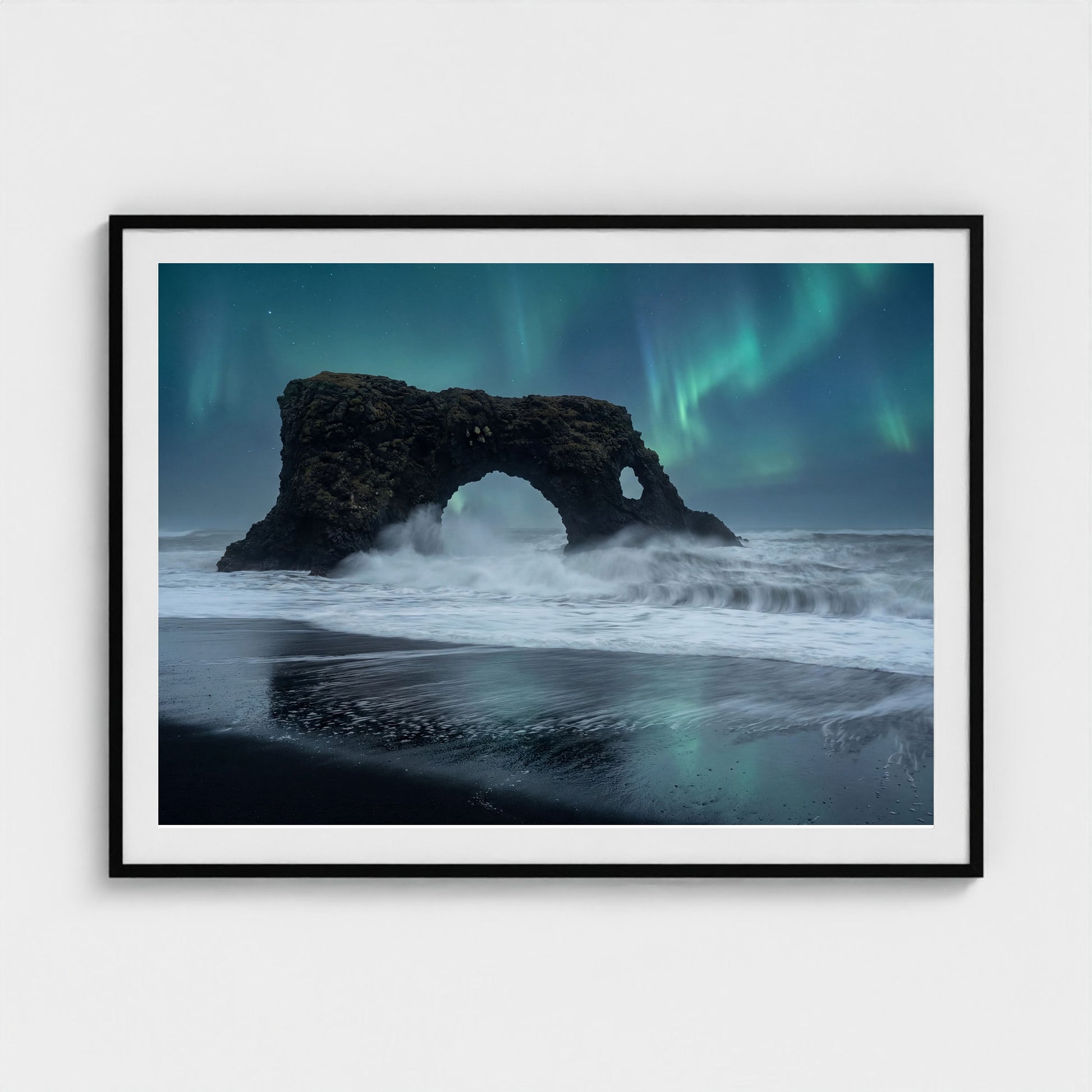 iceland-black-beach-arch 48x36 black frame