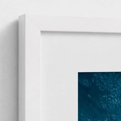 Apex Blue — Shark Wall Art Print, Underwater Ocean Photography, Minimal Coastal Nautical Decor