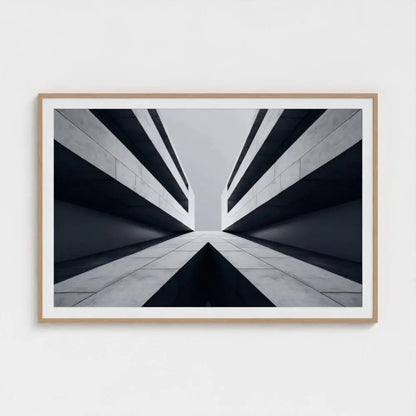 Brutalist Architecture Wall Art Print – Monolithic Concrete Geometry Photography