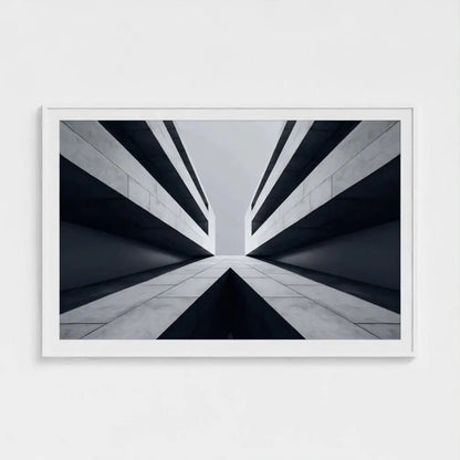 Brutalist Architecture Wall Art Print – Monolithic Concrete Geometry Photography