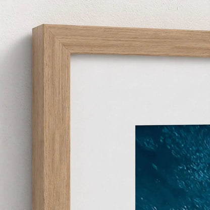 Apex Blue — Shark Wall Art Print, Underwater Ocean Photography, Minimal Coastal Nautical Decor