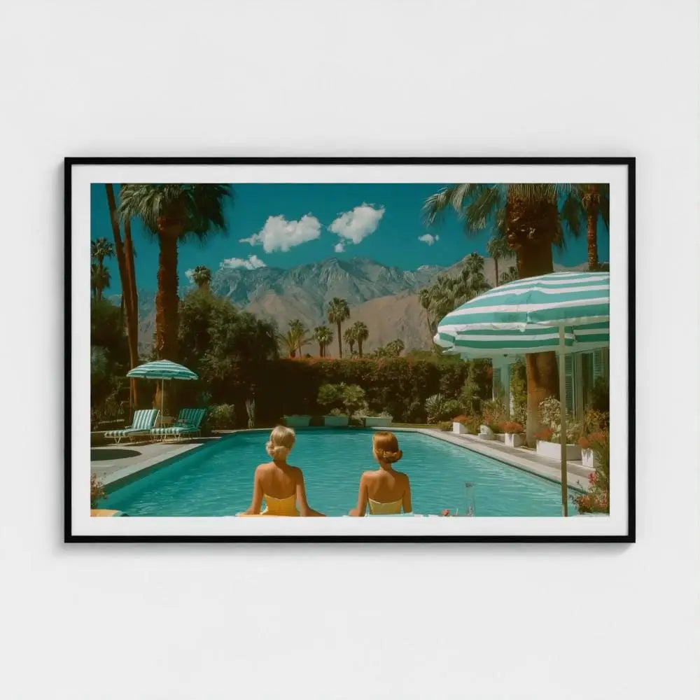 Cabana Club — Palm Springs Pool Wall Art Print, Retro Mid-Century Photography, Modern Western Decor