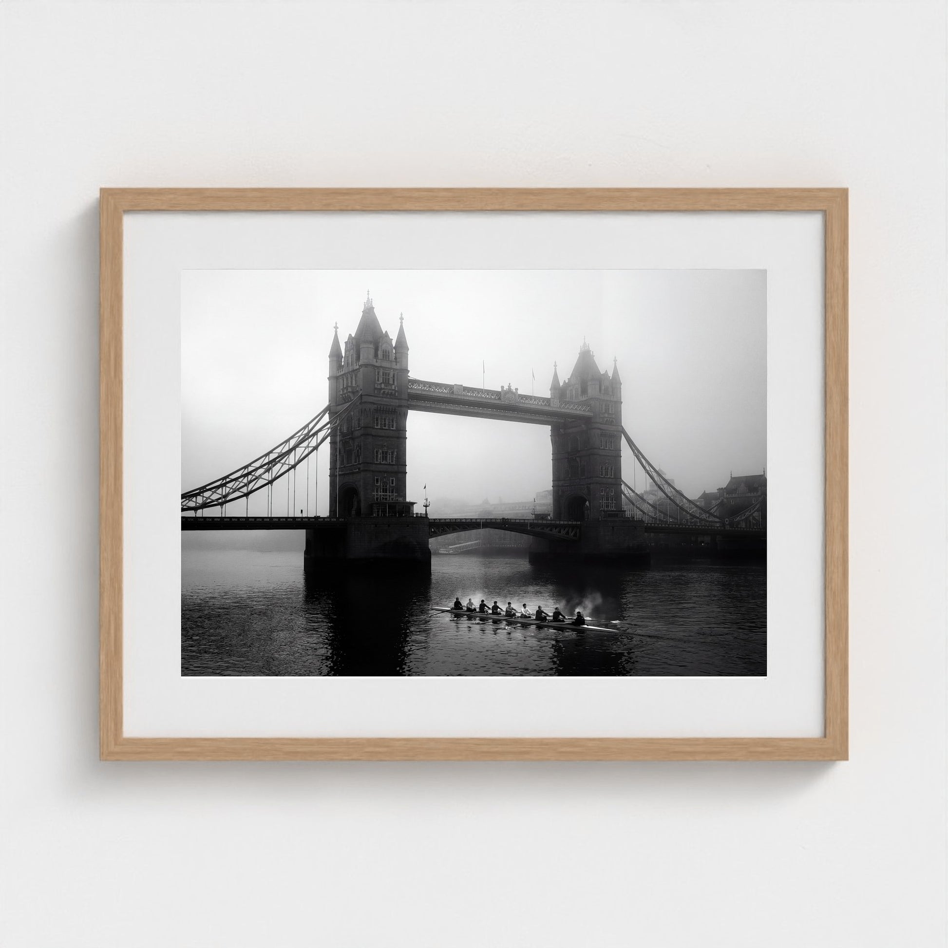 london-tower-bridge-fog 24x18 natural frame