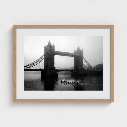 london-tower-bridge-fog 24x18 natural frame
