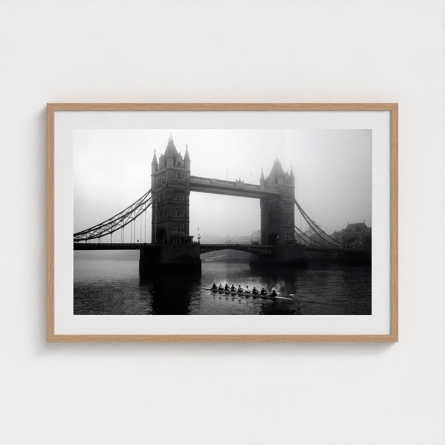 london-tower-bridge-fog 36x24 natural frame
