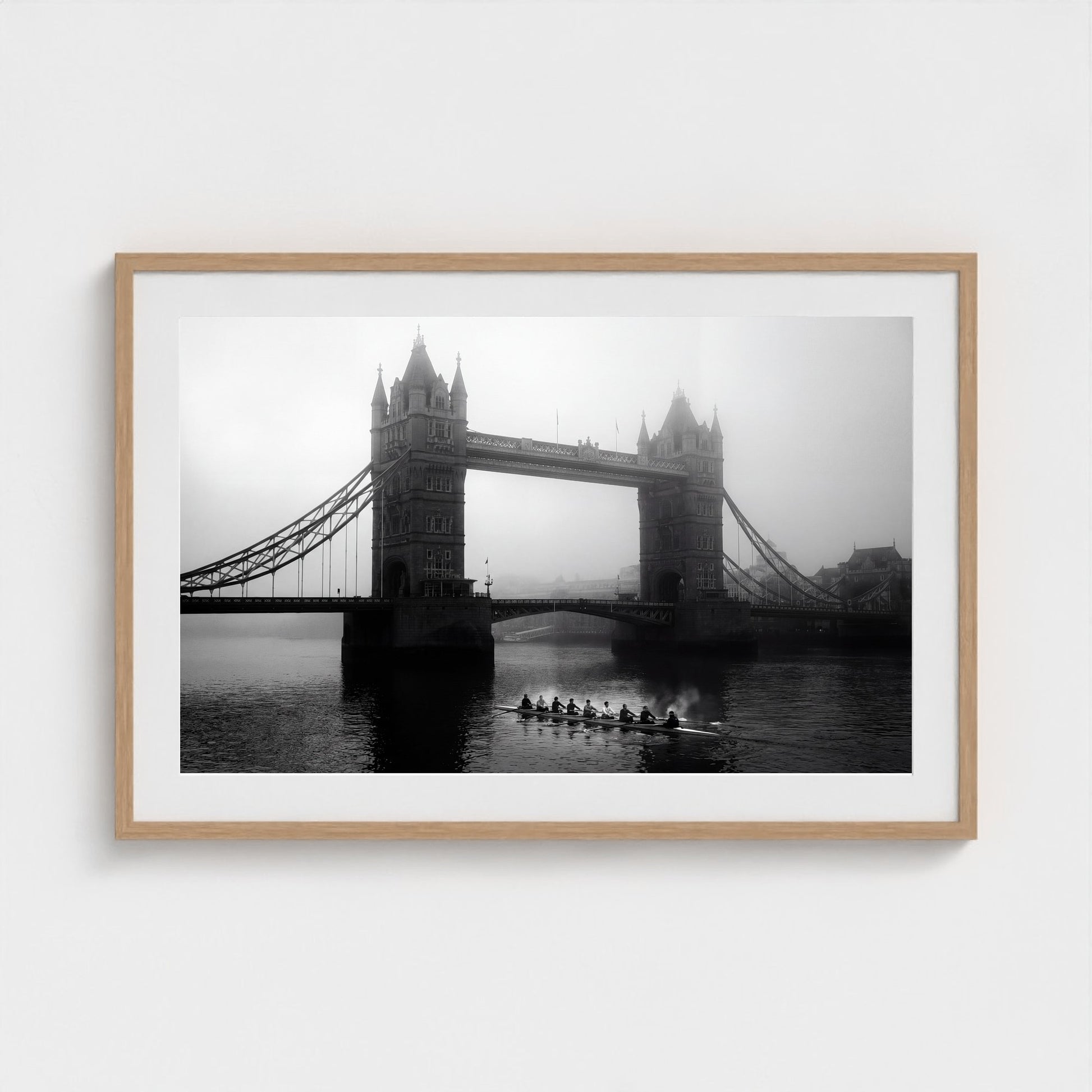 london-tower-bridge-fog 36x24 natural frame