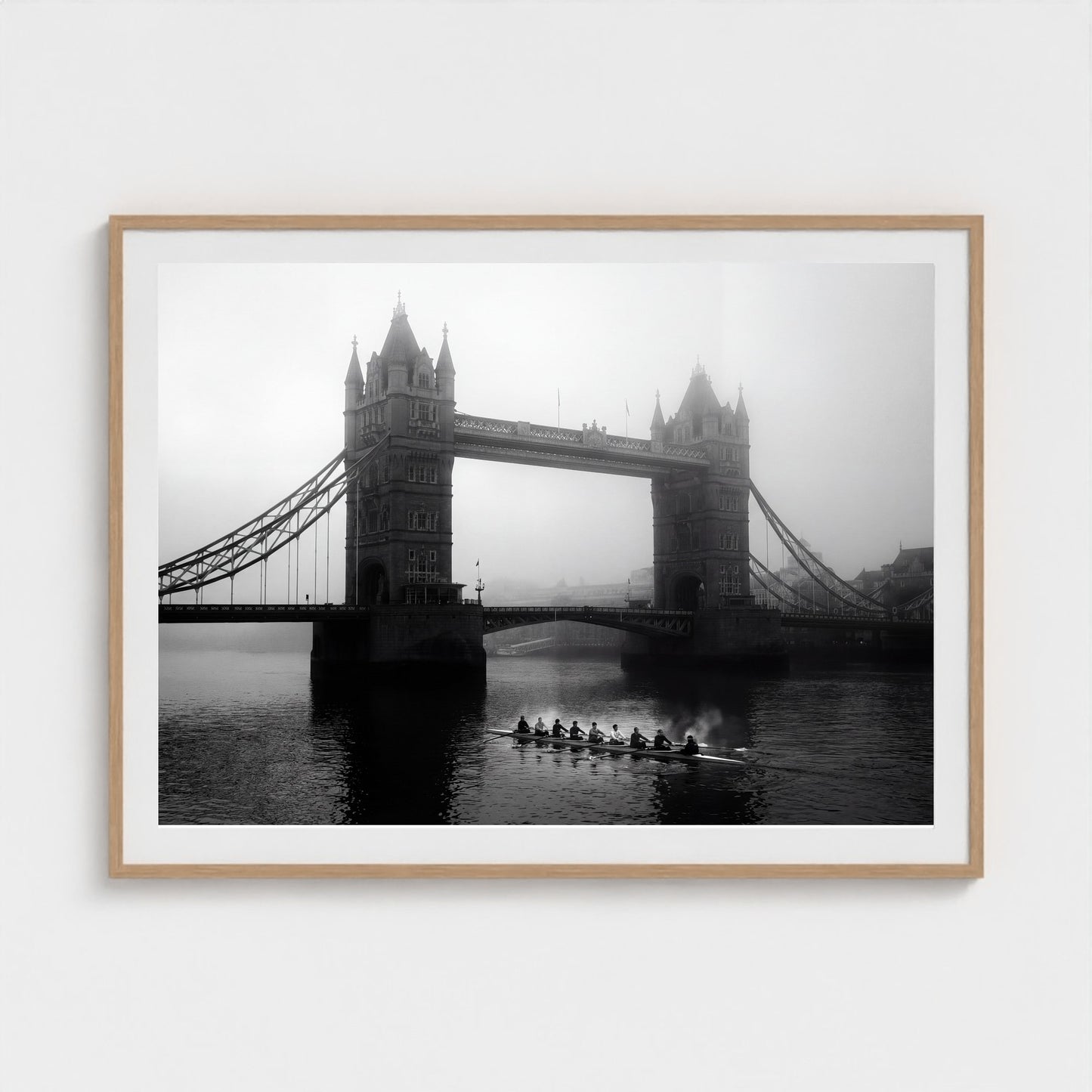 london-tower-bridge-fog 48x36 natural frame