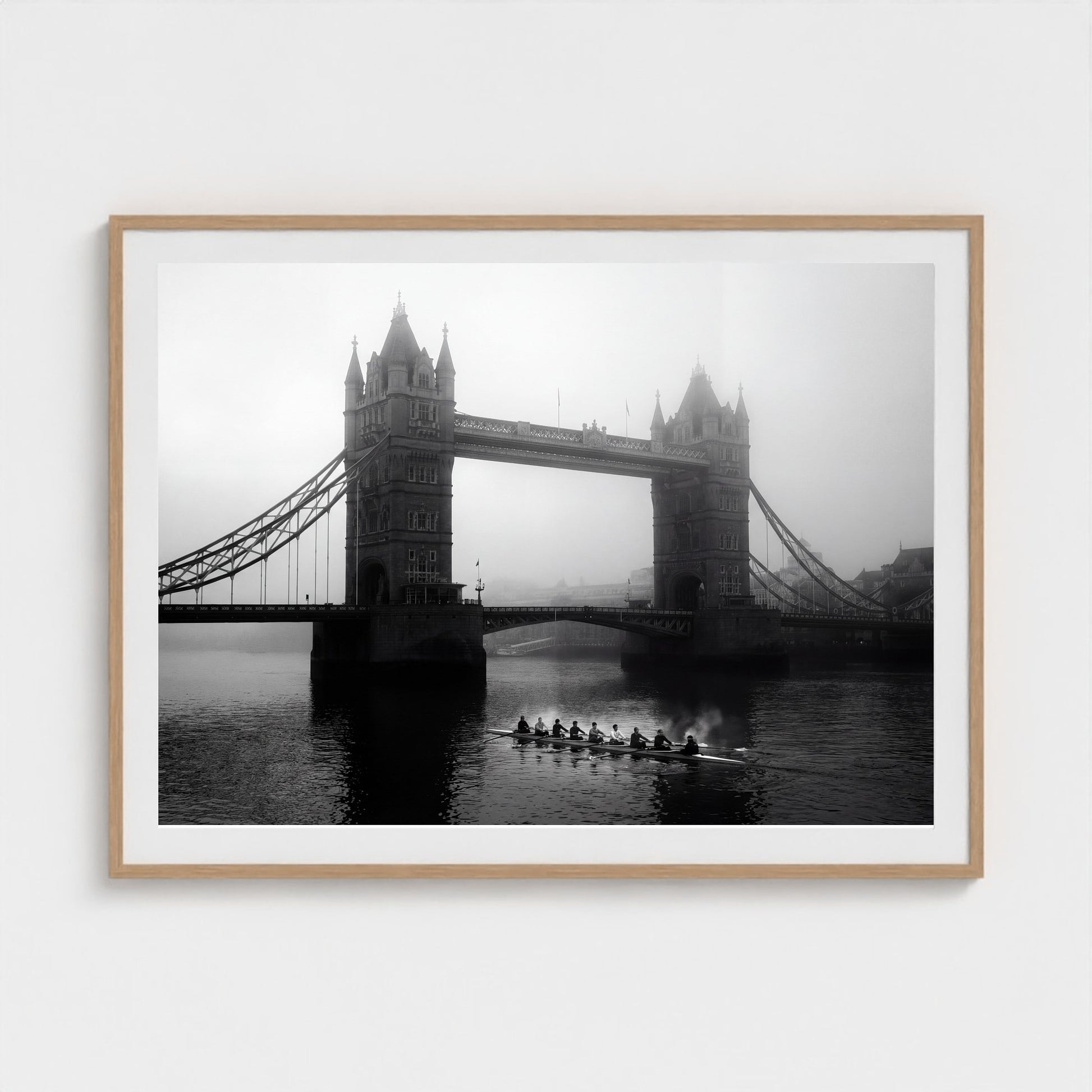 london-tower-bridge-fog 48x36 natural frame