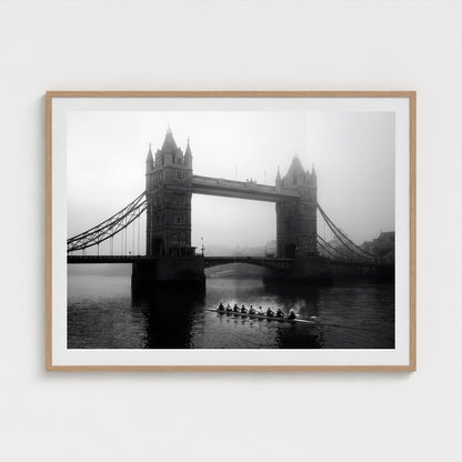 london-tower-bridge-fog 48x36 natural frame