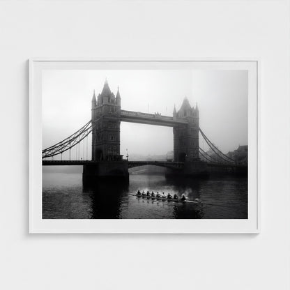 london-tower-bridge-fog 48x36 white frame