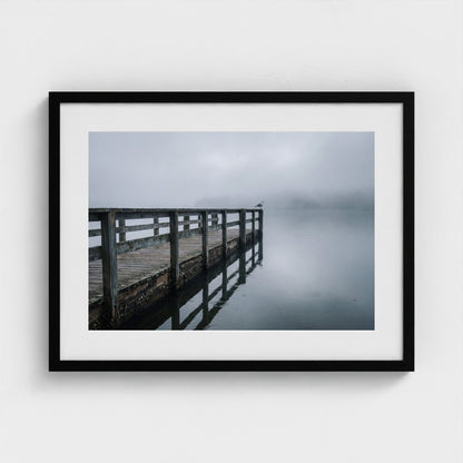 maine-pier-storm 24x18 black frame