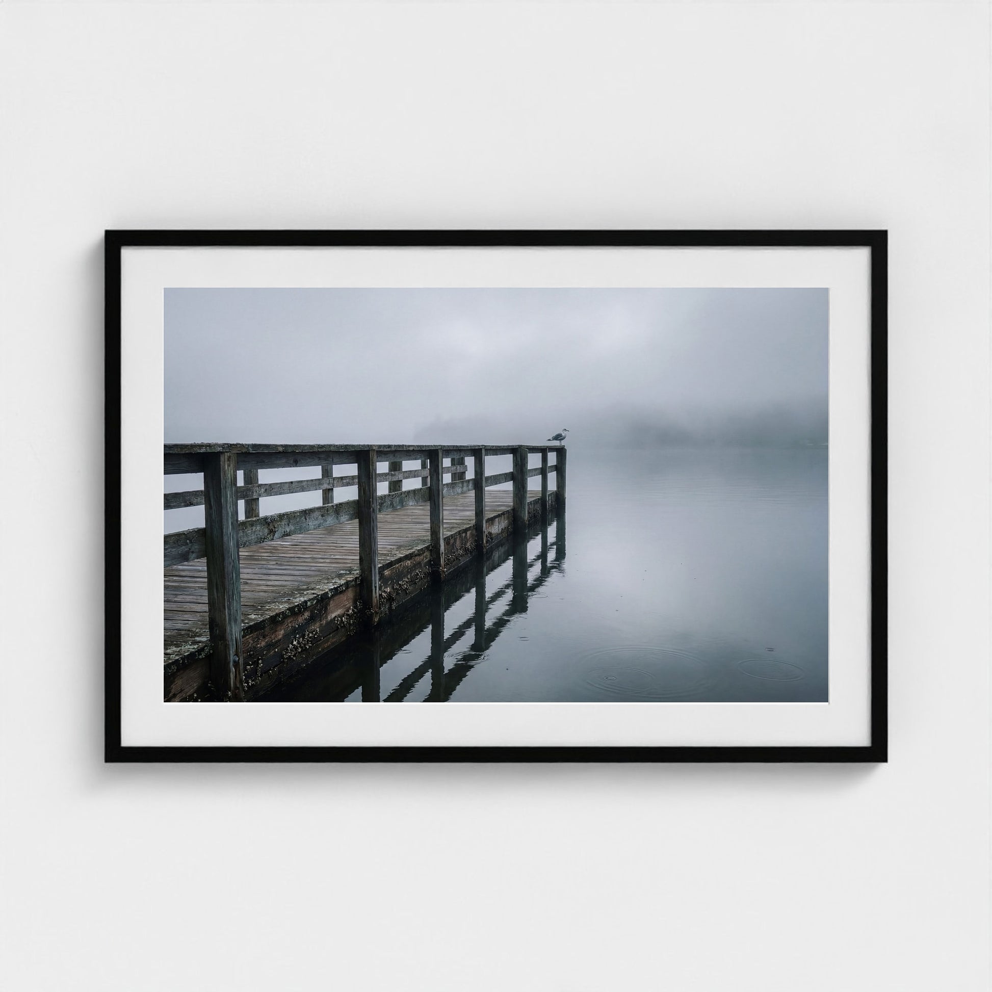 maine-pier-storm 36x24 black frame