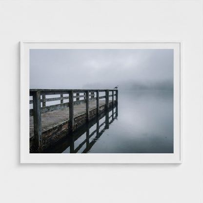 maine-pier-storm 48x36 white frame