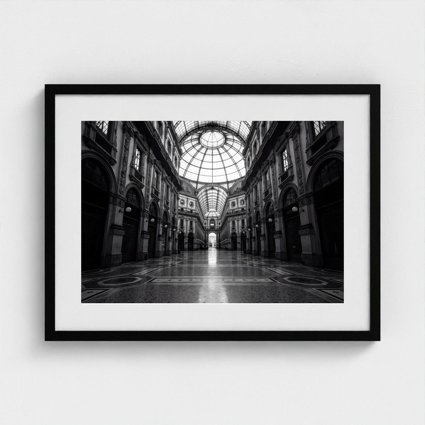 milan-galleria-empty 24x18 black frame