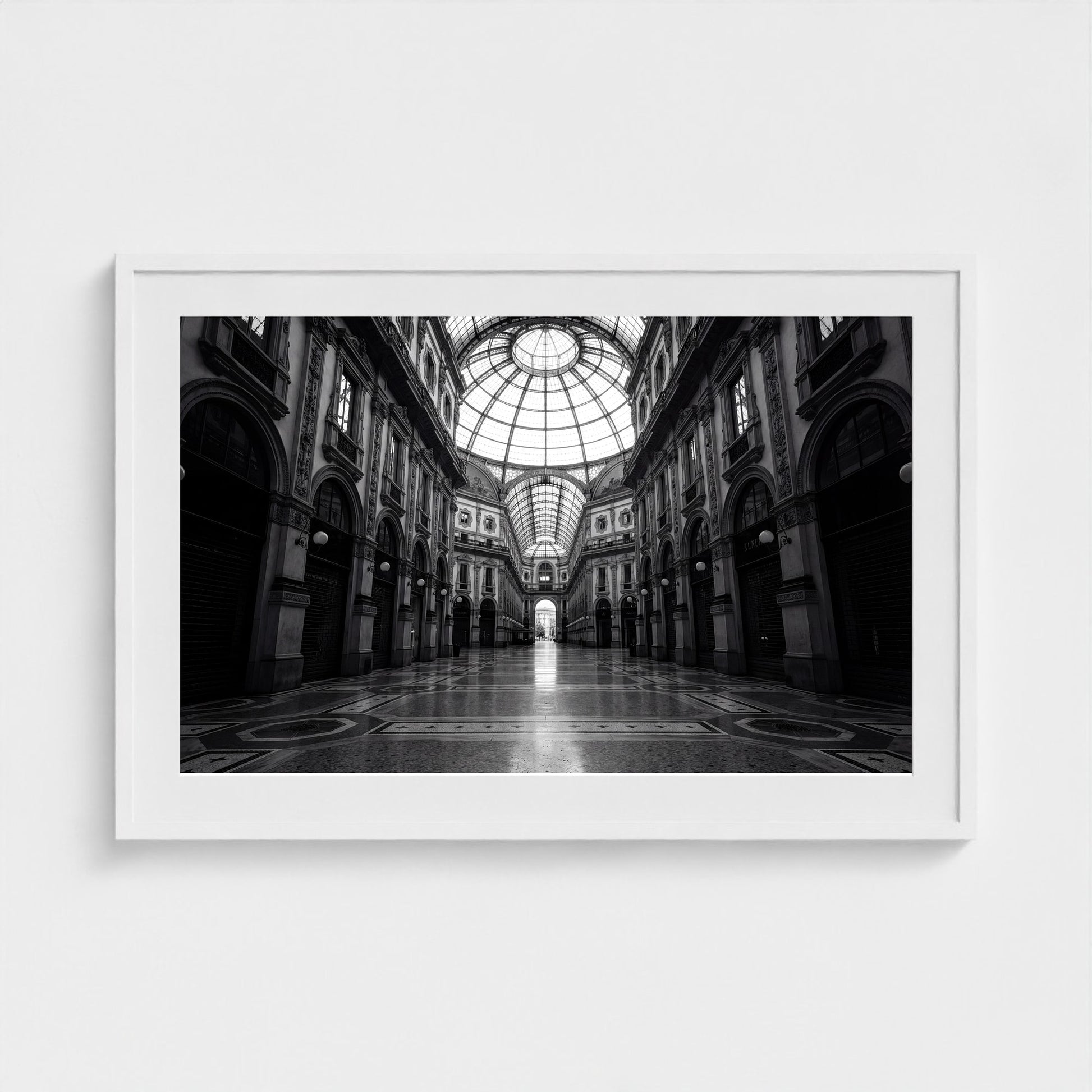 milan-galleria-empty 36x24 white frame