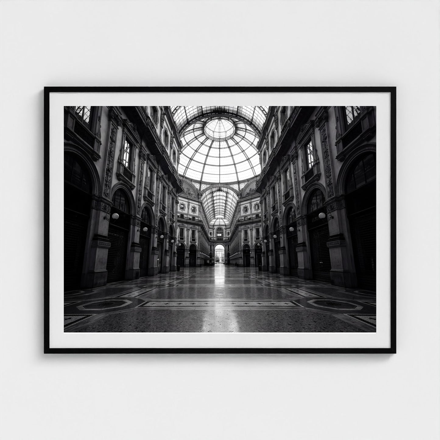milan-galleria-empty 48x36 black frame