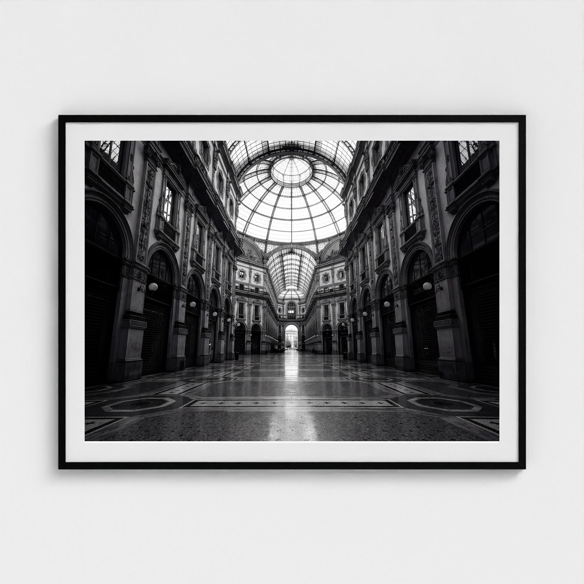 milan-galleria-empty 48x36 black frame