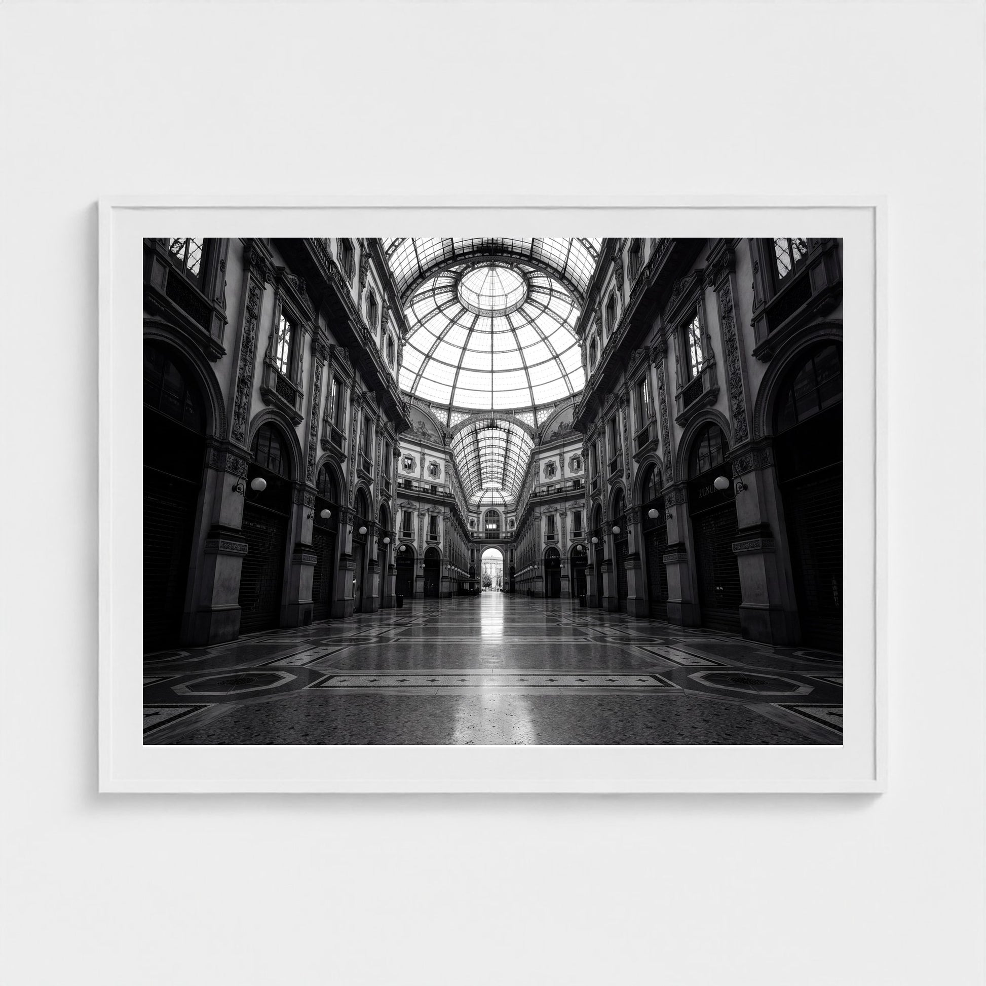 milan-galleria-empty 48x36 white frame