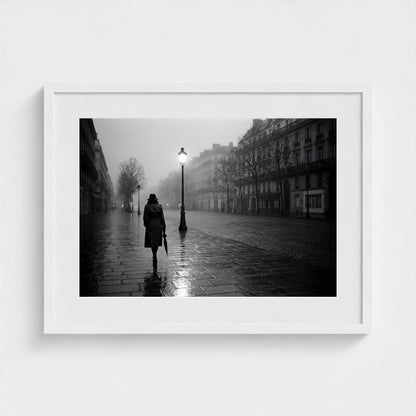 paris-midnight-rain 24x18 white frame