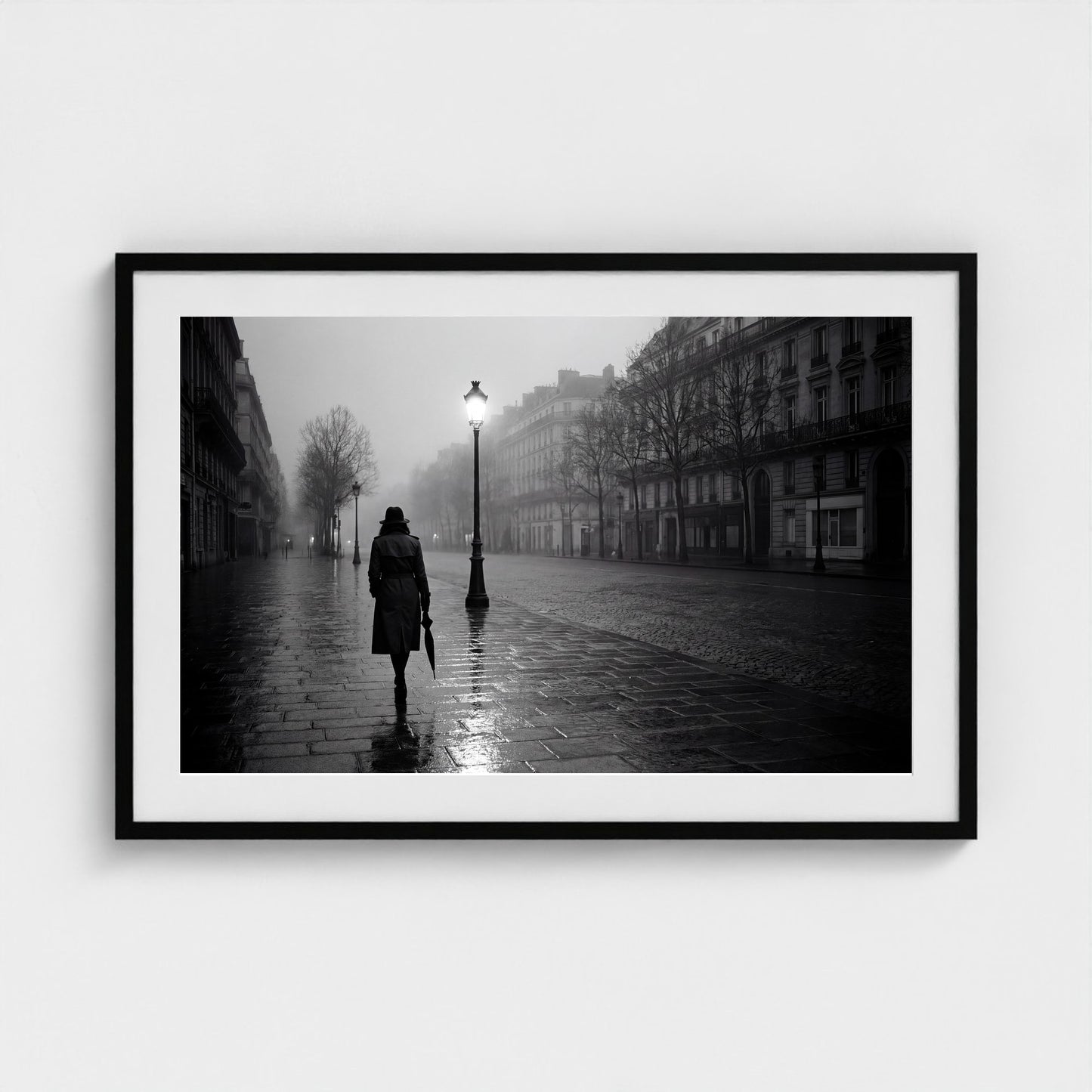 paris-midnight-rain 36x24 black frame