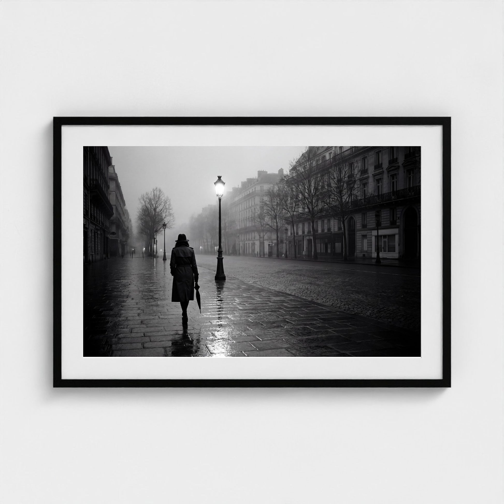 paris-midnight-rain 36x24 black frame