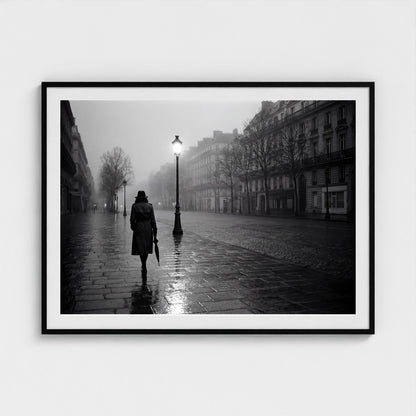 paris-midnight-rain 48x36 black frame