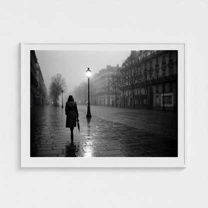 paris-midnight-rain 48x36 white frame