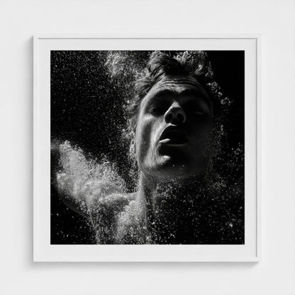 Black-and-White Underwater Portrait | Studio Stevie My Store