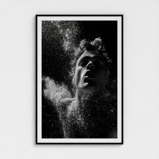 Black-and-White Underwater Portrait | Studio Stevie My Store