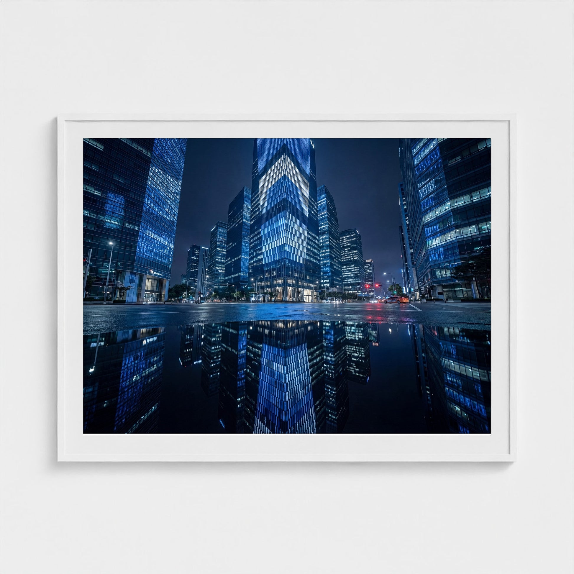 seoul-gangnam-night 48x36 white frame
