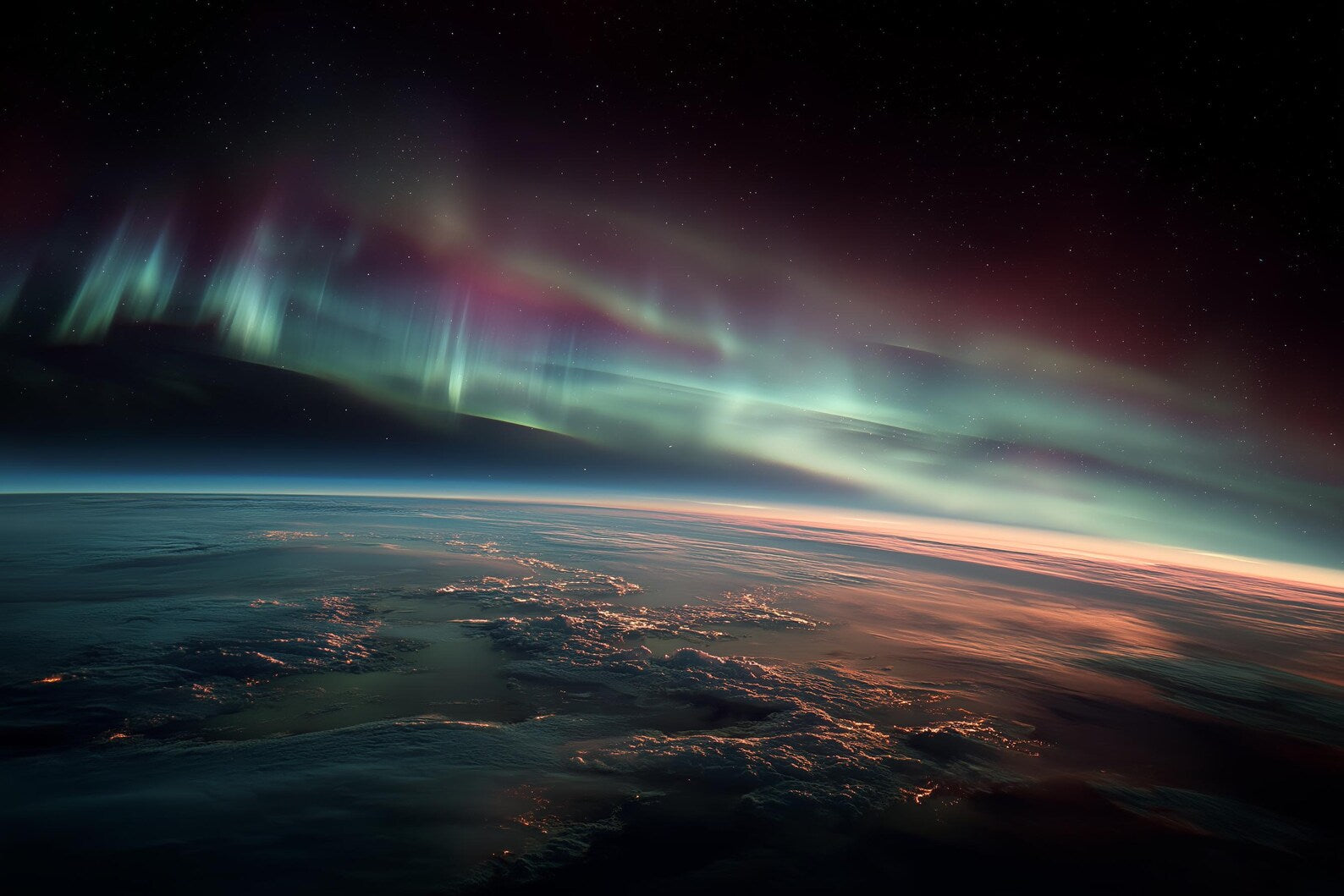 Raw unframed artwork — Northern Lights Wall Art — Aurora Borealis Photography — source 10733188415791
