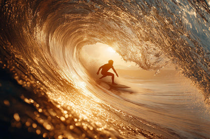 Raw unframed artwork — Surfer Wall Art — Wave Photography Print — source 10733189529903