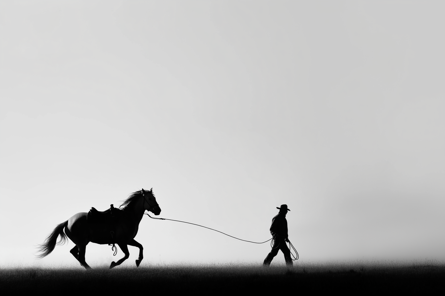 Raw unframed artwork — Wild Horses Wall Art — Black and White Photography Print — source 10737289068847