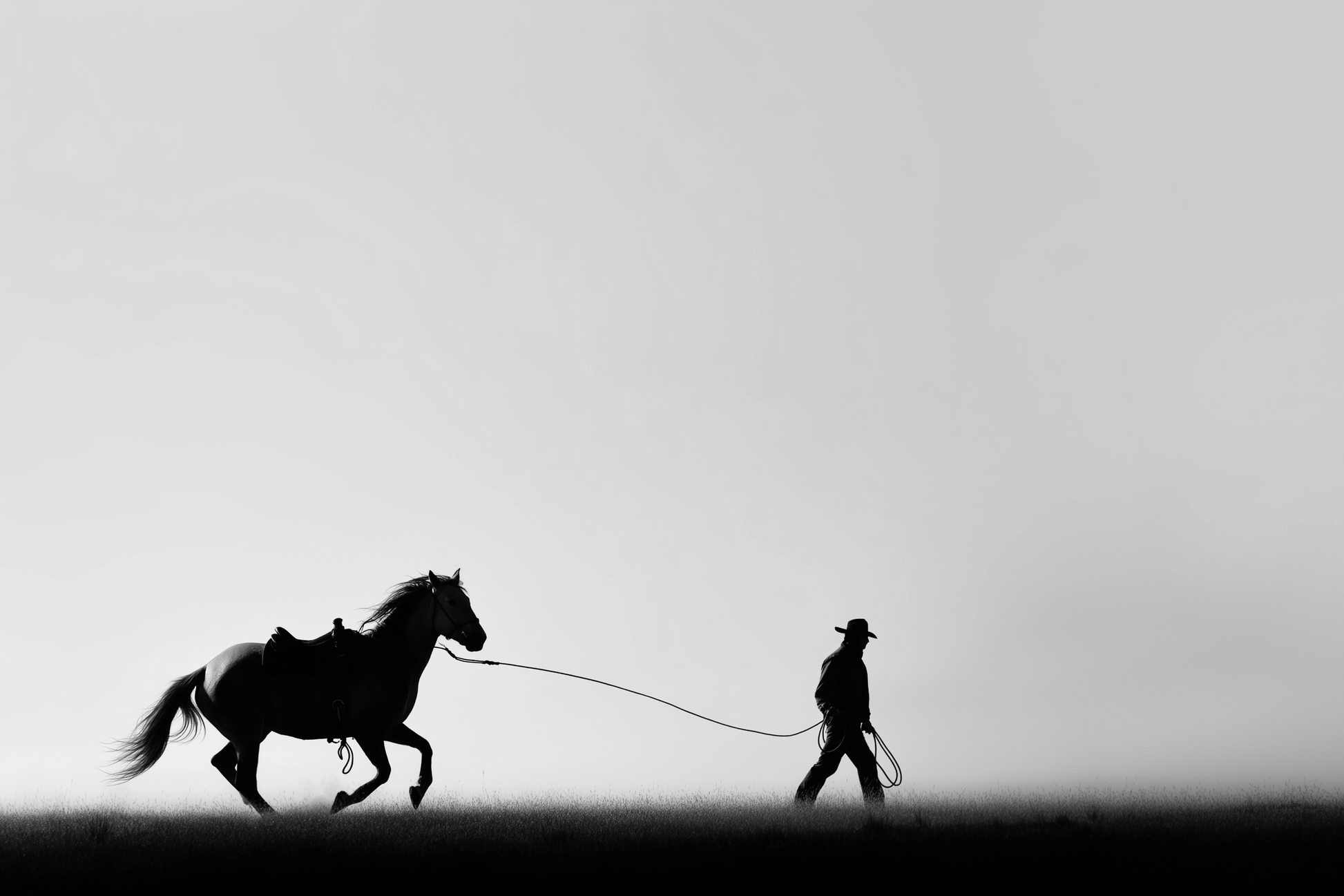 Raw unframed artwork — Wild Horses Wall Art — Black and White Photography Print — source 10737289068847