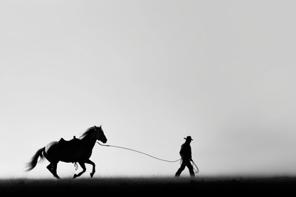 Raw unframed artwork — Wild Horses Wall Art — Black and White Photography Print — source 10737289068847