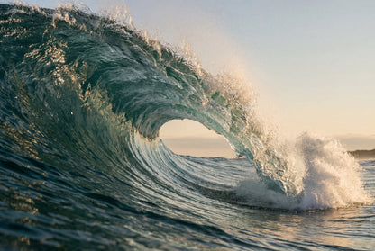 Raw unframed artwork — Wave Wall Art — Ocean Photography Print — source 13238305128751