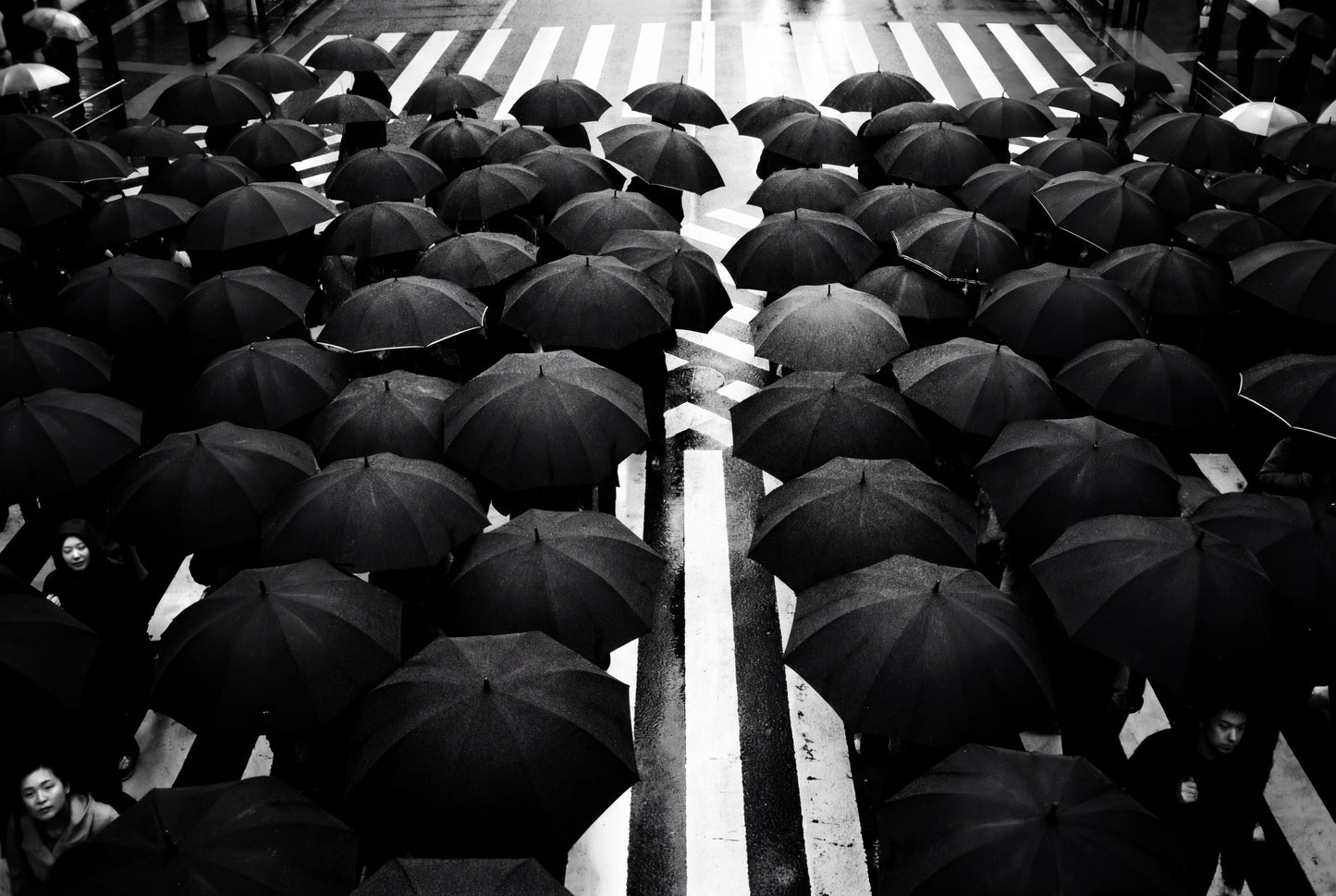 Raw unframed artwork — Tokyo Crossing Wall Art — Urban Photography Print — source 13238387573039