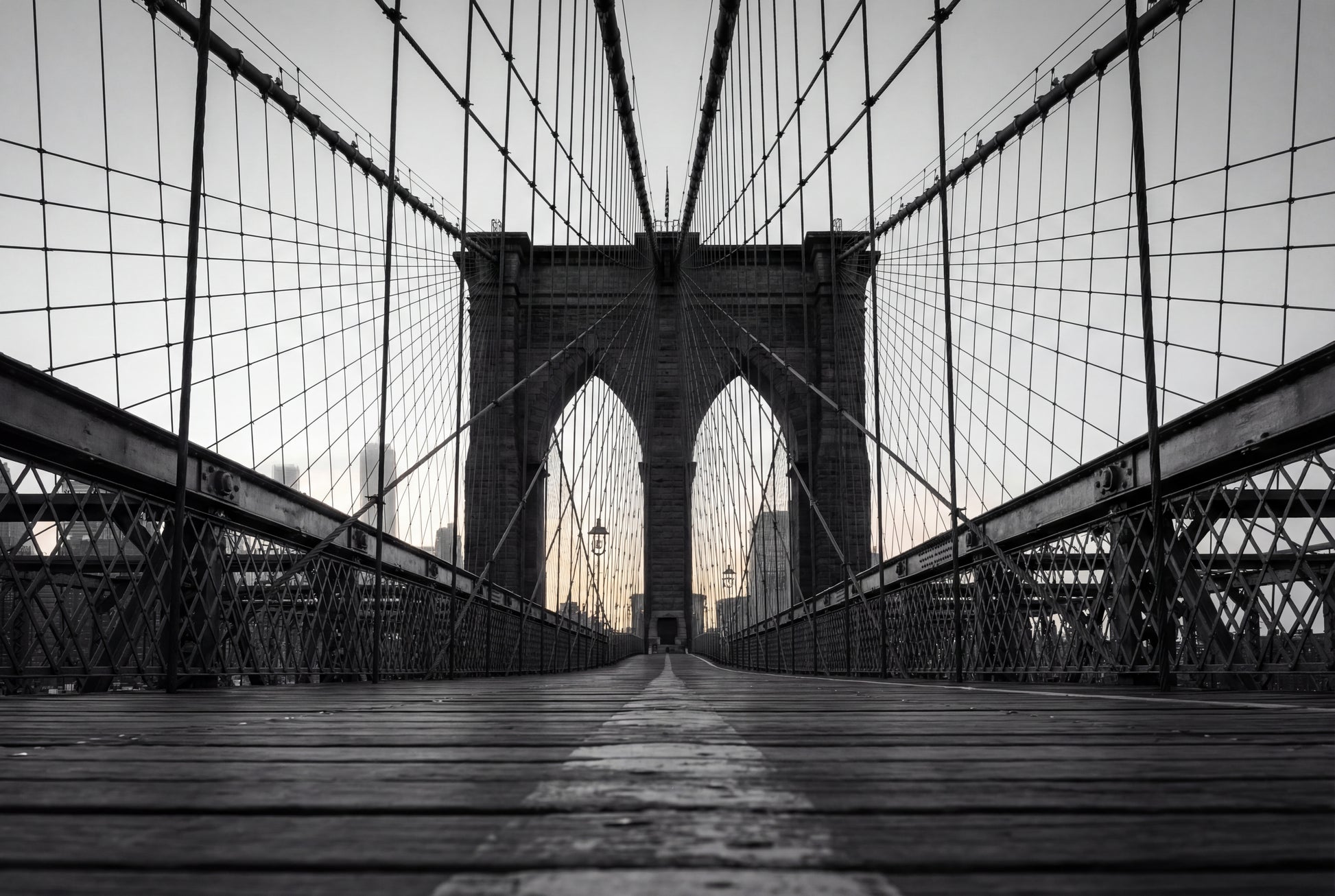 Raw unframed artwork — Brooklyn Bridge Wall Art — New York Photography Print — source 13238455828783