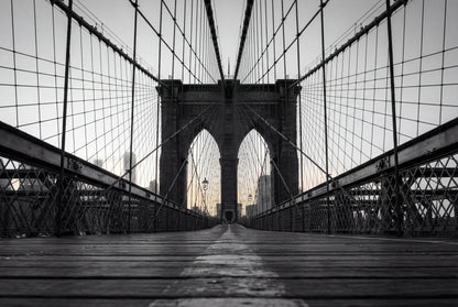 Raw unframed artwork — Brooklyn Bridge Wall Art — New York Photography Print — source 13238455828783