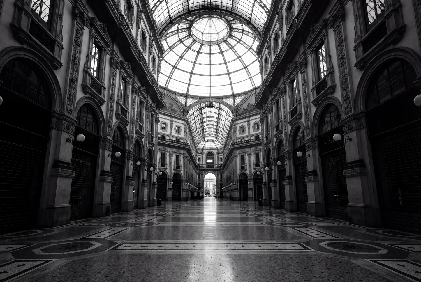 Raw unframed artwork — Milan Galleria Wall Art — Architectural Photography Print — source 13238472311087