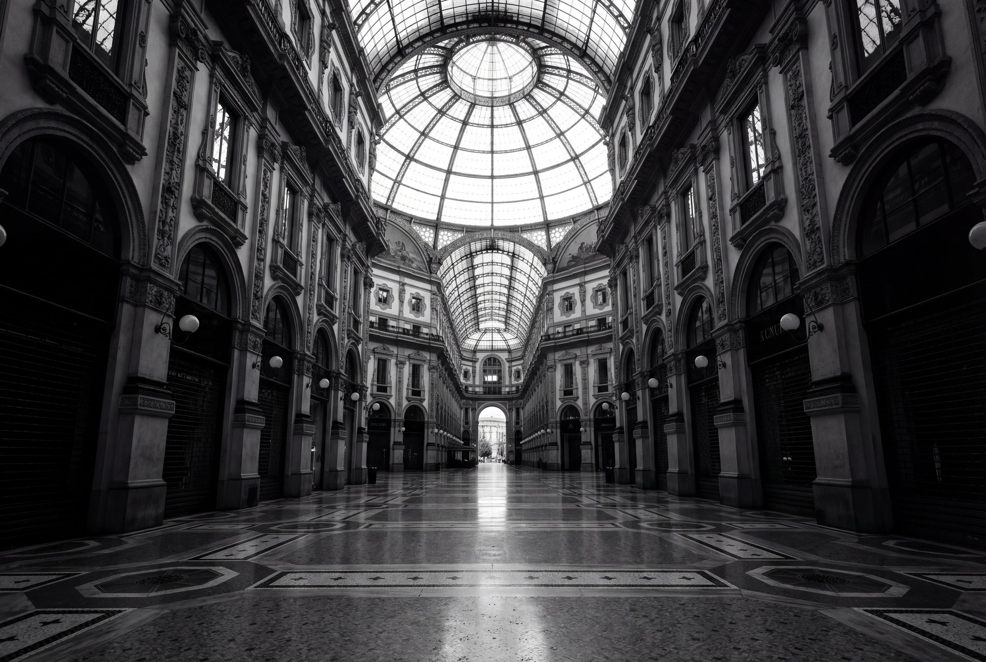 Raw unframed artwork — Milan Galleria Wall Art — Architectural Photography Print — source 13238472311087
