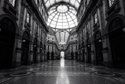 Raw unframed artwork — Milan Galleria Wall Art — Architectural Photography Print — source 13238472311087
