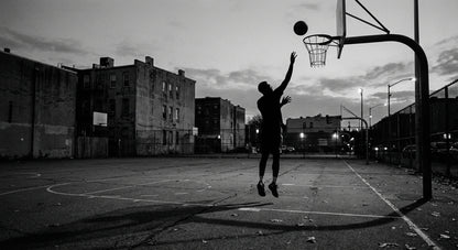 Raw unframed artwork — Basketball Court — Architectural Landscape Photography | Studio Stevie — source 13344347586863