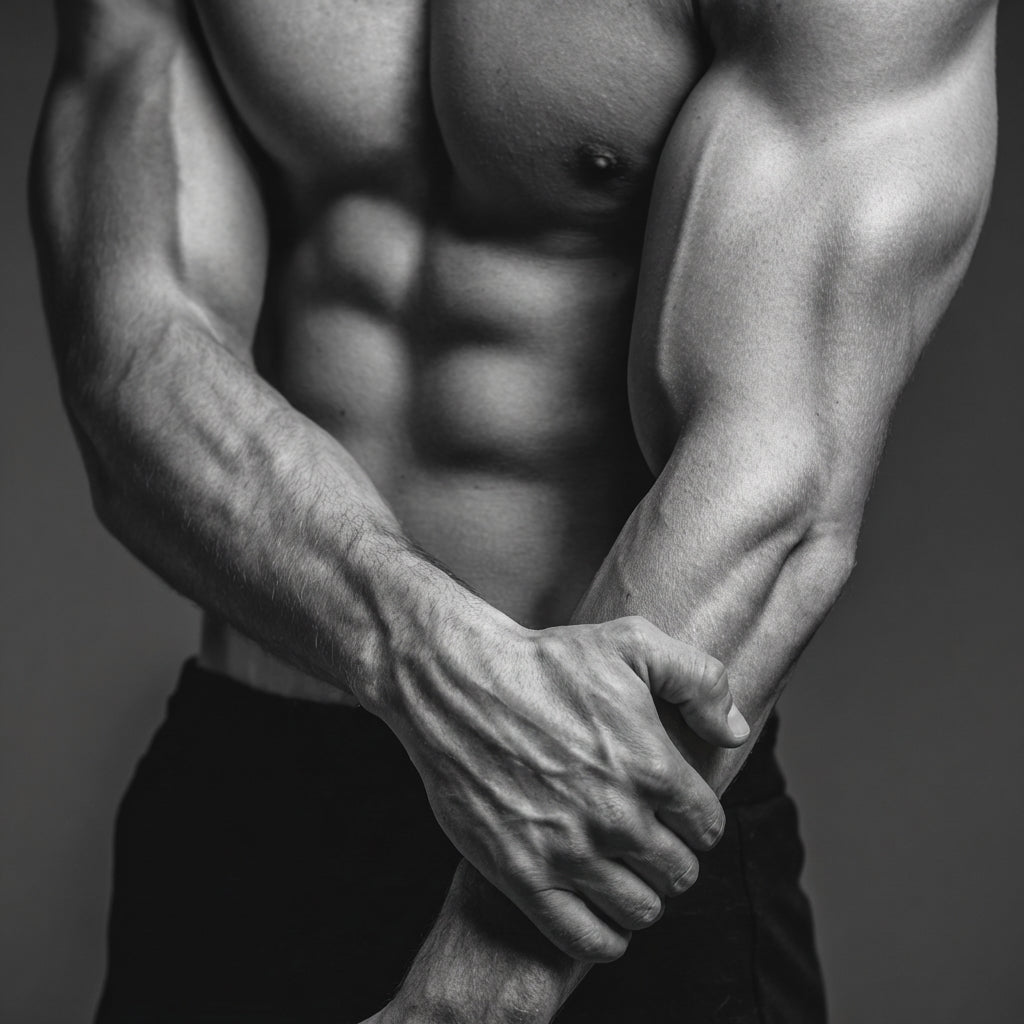 Raw unframed artwork — Interlocked Hands and Forearms V — Minimalist Photography | Studio Stevie — source 13344502972719
