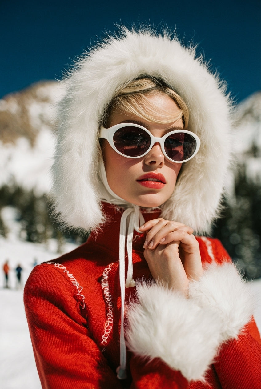 Raw unframed artwork — Glamorous Woman in Red 1960 — Fashion Editorial Photography | Studio Stevie — source 13344611303727